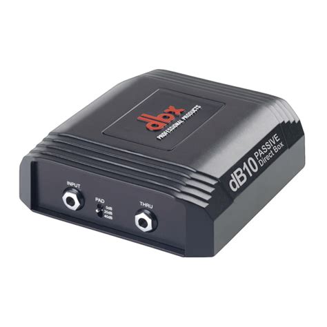 dB10 | The dB10 offers all the benefits of a premium-quality Direct Box ...