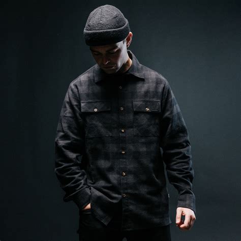 Flannel Shirt | Black Check Shirt | ThruDark Premium Outerwear