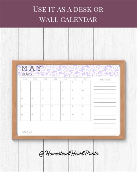 2025 Western Calendar Download, Desk and Wall Calendar Printable ...