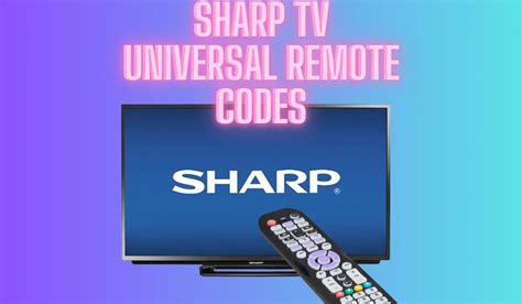 Image result for Sharp TV Remote Control Codes