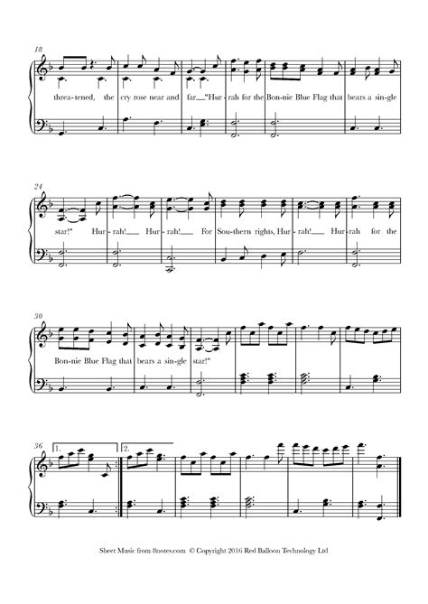 The Bonnie Blue Flag Sheet music for Voice - 8notes.com