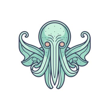 The Cthulhu Logo Design Vector, Cthulhu, Lineal Icon, Flat Icon PNG and ...