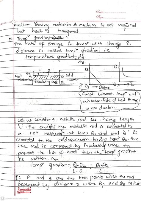 Chapter 12: Rate of Heat Flow: Class 11 Physics Note - Your All Notes