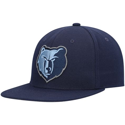 Men's Memphis Grizzlies Mitchell & Ness Navy Ground 2.0 Snapback Hat