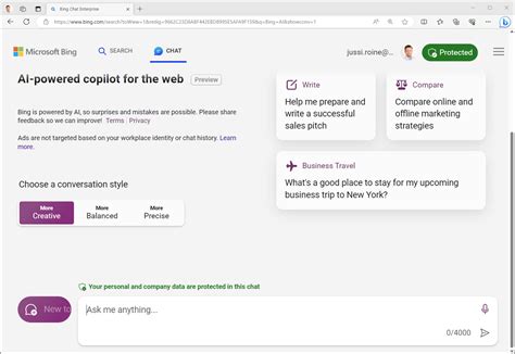 Bing Chat Privacy 的图像结果
