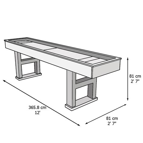 Pierce 12ft Shuffleboard Table | Liberty Games