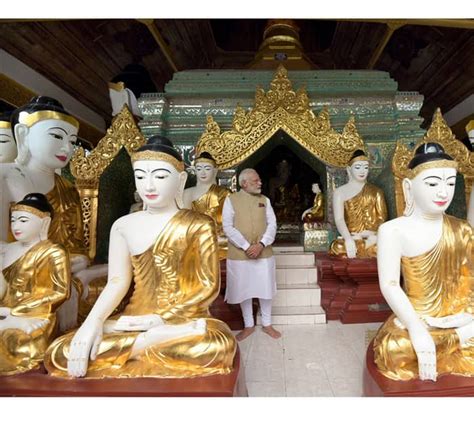 PM Modi in Myanmar: A visit to Pagodas, Kalibari on last day | News ...