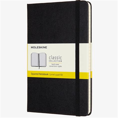 Moleskine Classic Hardback Medium Notebook - Squared - Assorted ...