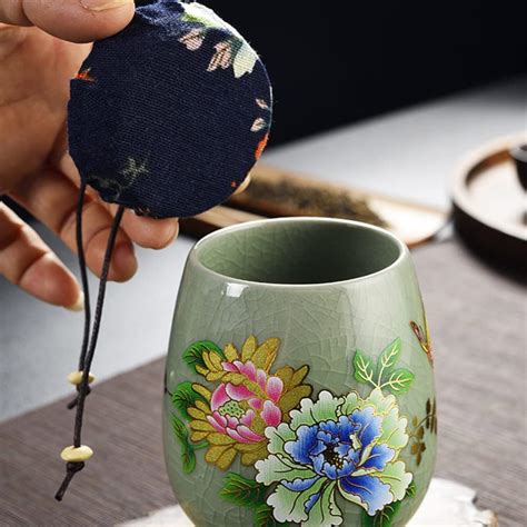 Buy Hemoton 1PC Ceramic Tea Jar Vintage Chinese Style Storage Jars ...
