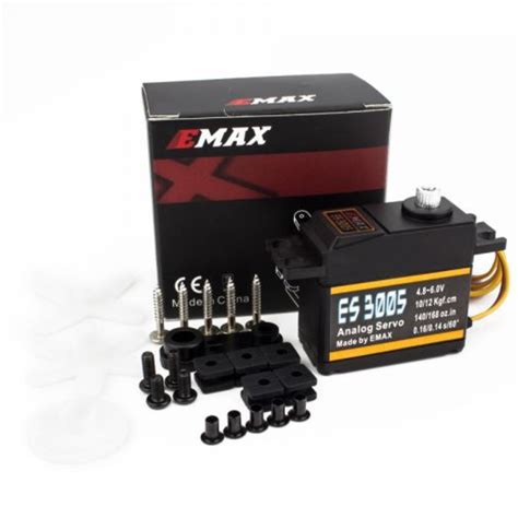 EMAX ES3005 4.8V-6V 42gm Analog Servo Waterproof with Metal Gears ...
