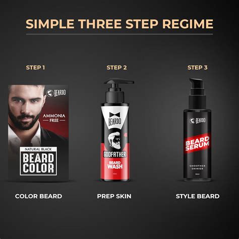 Buy Beardo Beard Color for Men | Natural Beard Color - Black – Beardo India