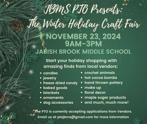 Holiday Craft Fair - Jabish Brook Middle School , Jabish Middle School ...