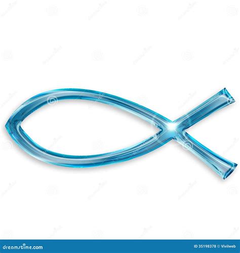 Jesus Fish Symbol With Christian Symbols. Cartoon Vector | CartoonDealer.com #132862157