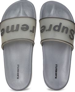 Black Beatle Men Lightweight/Walking/Outdoor Stylish Daily Use Slides ...