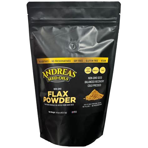 Flax Seed Powder | Loaded with plant-based omega-3’s and omega-6’s | Andreas Seed Oils ...