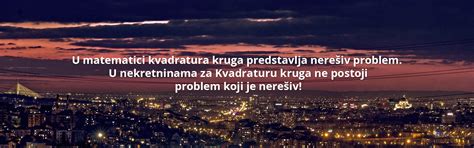 Kvadratura kruga nekretnine - Naslovna