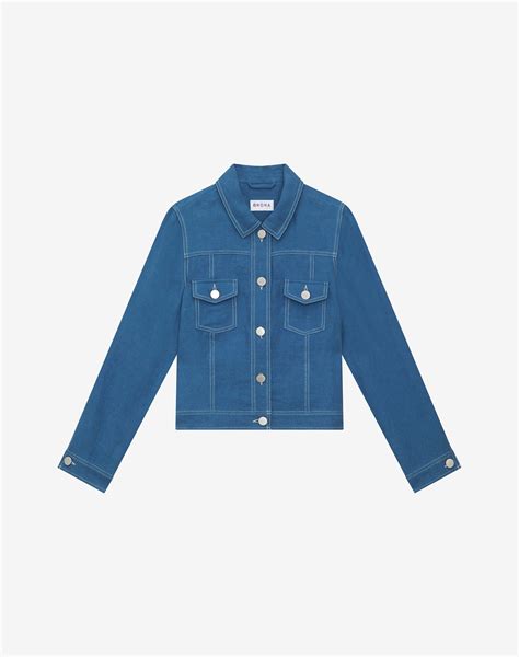 Blue Linen Utility Jacket | Women's Jackets | Brora Fashion