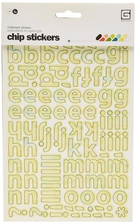 BasicGrey Curio Chip Stickers, ABC's : Amazon.in: Toys & Games
