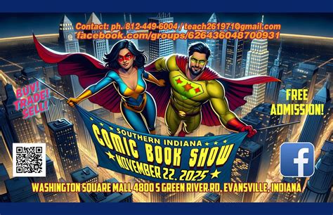Southern Indiana Comic Book Show 11/22/25, Washington Square Mall ...