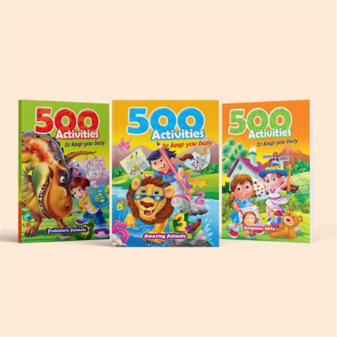 Buy 500 Activity Book Set of Amazing & Prehistoric Animals & Gorgeous ...