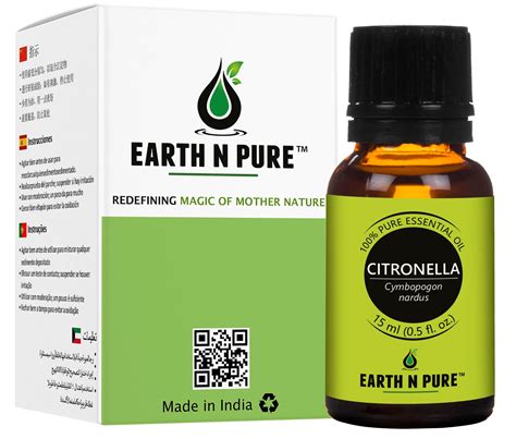 Earth N Pure Citronella Oil – Natural Essential Oil for Skin & Home