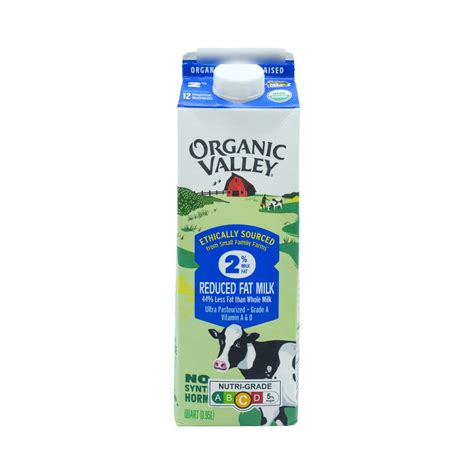 Organic Valley Organic Milk Reduced Fat 2% 950ml