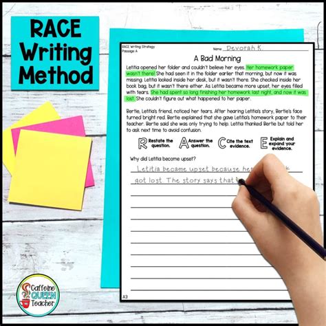 How to Teach the RACE Writing Strategy - Caffeine Queen Teacher