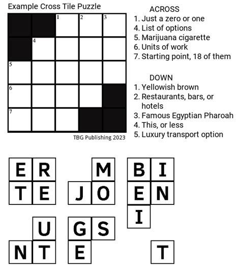 Egyptian Cross Crossword