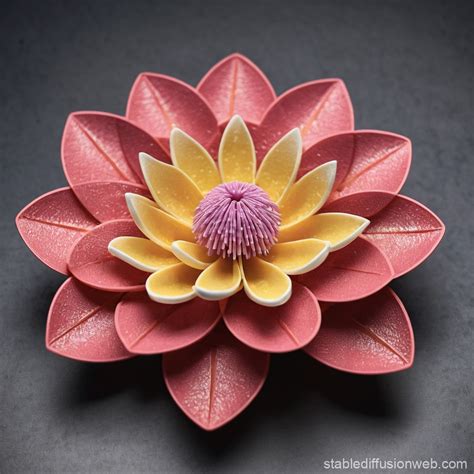 3D Printed Flower of Life | Stable Diffusion Online