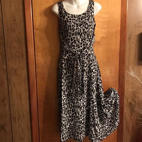 JCPenney Women's Black and Grey Dress | Depop