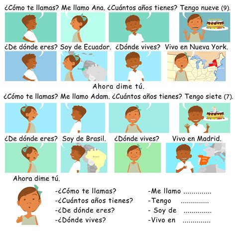 Como Te Llamas Worksheet