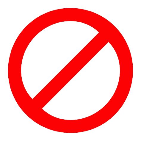 Red Circle With Line Through It Clipart - Free to use Clip Art ...