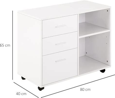 HOMCOM Freestanding Printer Stand Unit Office Desk India | Ubuy