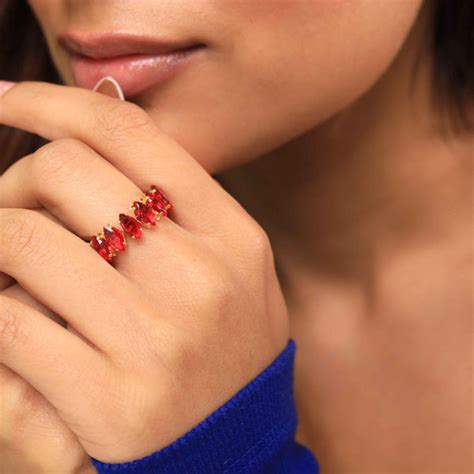Buy Latest Rhinestone Studded Ring for Her Online | Hamesa