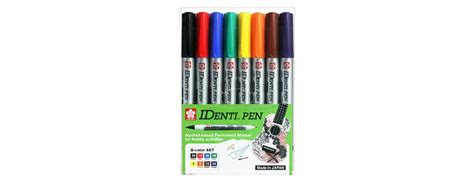 Sakura Identipen - Dual Tip permanent marker -Pack of 6 - Set B (green ...