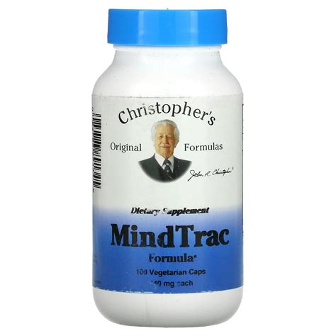 Christopher's Original Formulas, MindTrac Formula, 440 mg Vegetarian C
