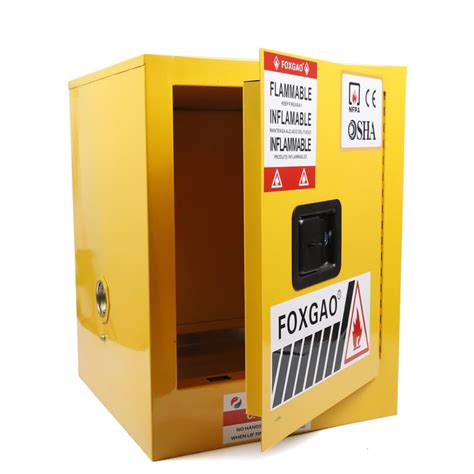 Buy 4 Gallon Safety Cabinet Yellow Flammables Liquid Hazardous Storage ...