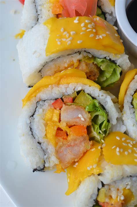 Mango Shrimp Sushi Roll