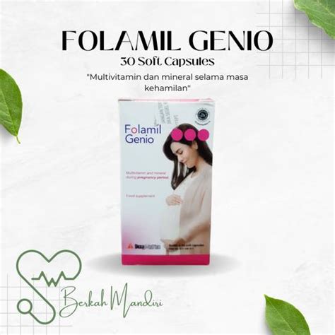 Jual FOLAMIL GENIO 1 BOTOL ISI 30 KAPSUL UNTUK IBU HAMIL - Kota Bogor ...