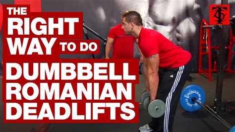 The Right Way to Do Dumbbell Romanian Deadlifts - YouTube