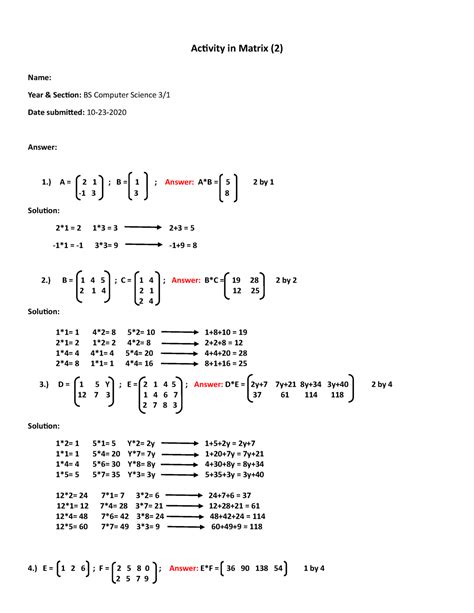 Image result for Matrix Operation in Matrix Algebra in Computer Science