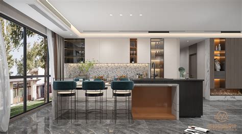 现代客餐厅 - 设计效果图-建E室内设计网