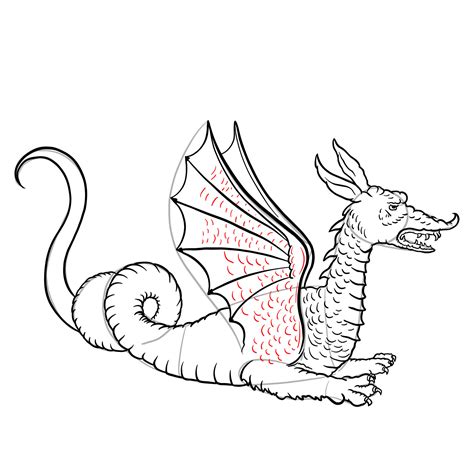 Easy Mythical Creatures To Draw Dragon Drawing Ideas » How To Draw A