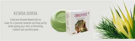 Anuved Kewda Soap | Pack of 6 | 125g Each | Cooling, Refreshing ...