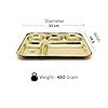 Buy NYRA® Pure Brass/Peetal Bhojan Thali 5 in 1 Compartment Divided ...