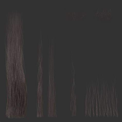 3D model Hair Card Textures 01 VR / AR / low-poly | CGTrader
