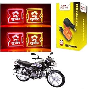 Splendor indicator Bike LED Gurjar Logo Indicators Light Colors - Red ...