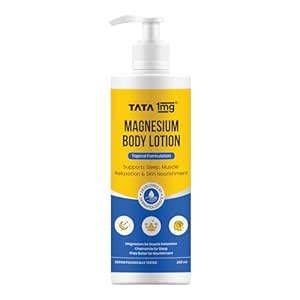 Tata 1mg Magnesium Body Lotion | Topical Body Lotion for Sleep, Muscle ...