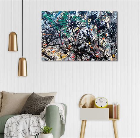 Buy Tamatina Jackson Pollock Art Canvas Paintings | Lucifer | Modern ...