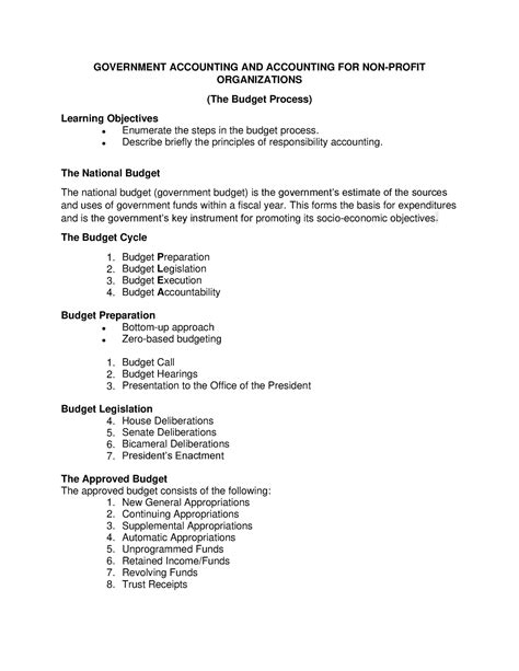 Budget Process Infographic 的图像结果